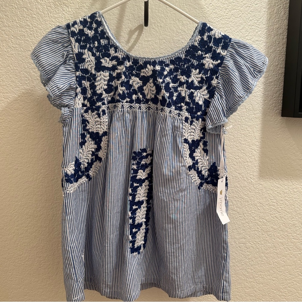 J. Marie Sailor Top - Navy Stripe